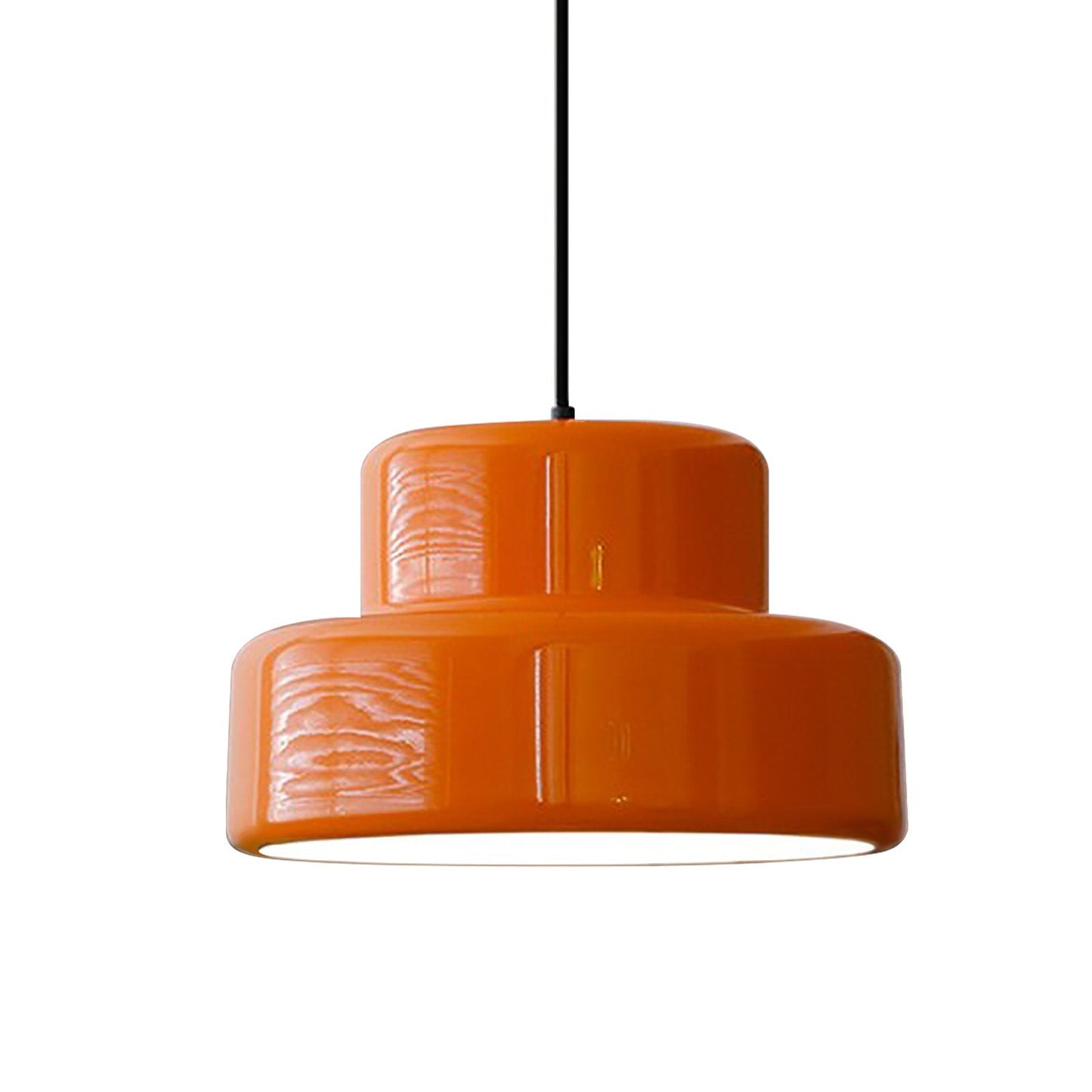Pendant Light Orange Iron Bauhaus Retro Style | Sorena