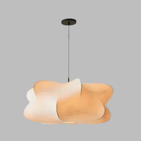 Pendant Light Silk Shade Modern Minimalist Design | Navora