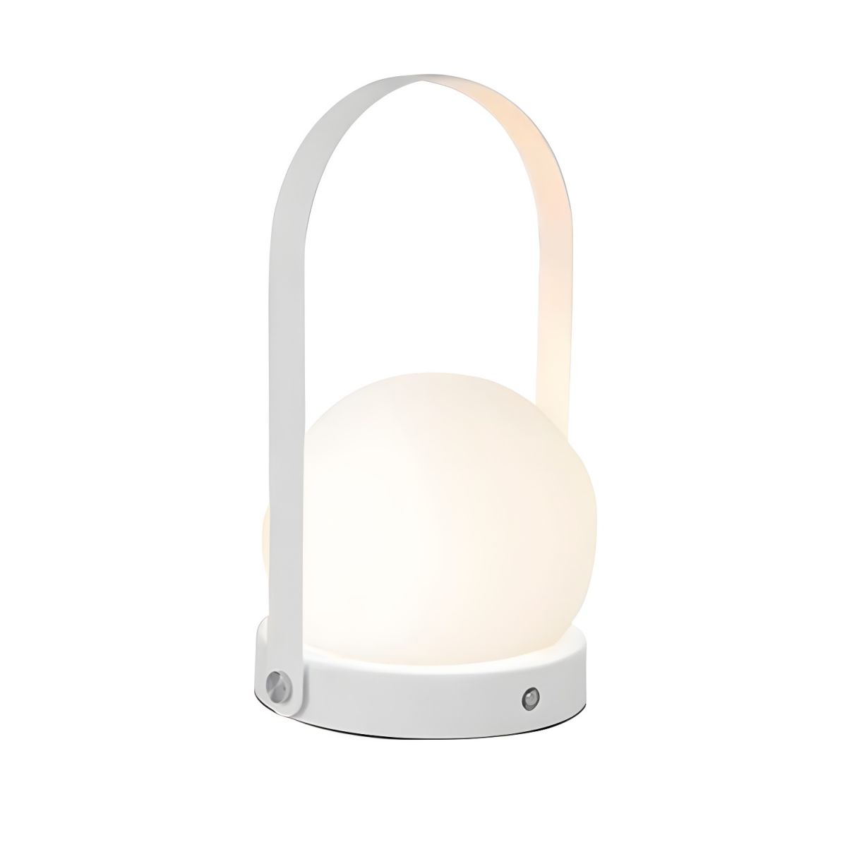 Rechargeable LED Glass Globe Table Lamp Modern Style | Solmir