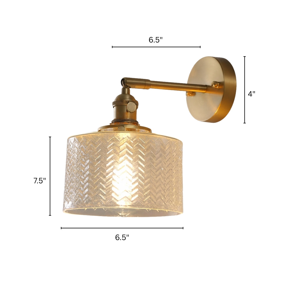 Retro Glass Shade Wall Light for Modern Interiors | Lumarel