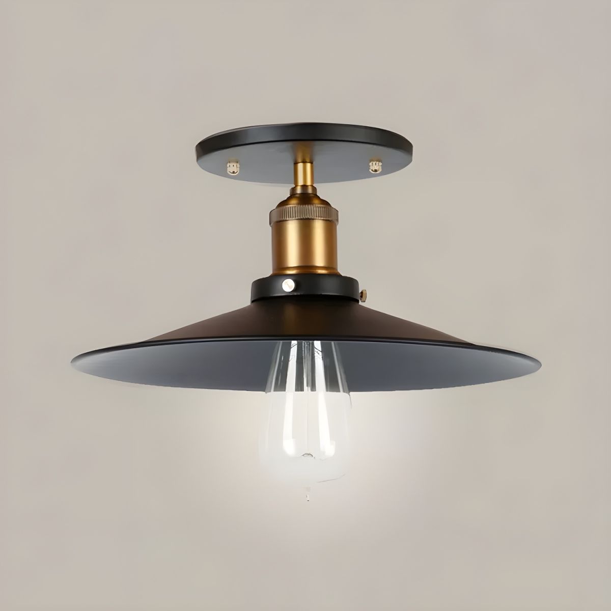 Retro Industrial Metal Ceiling Light Fixture | Virela