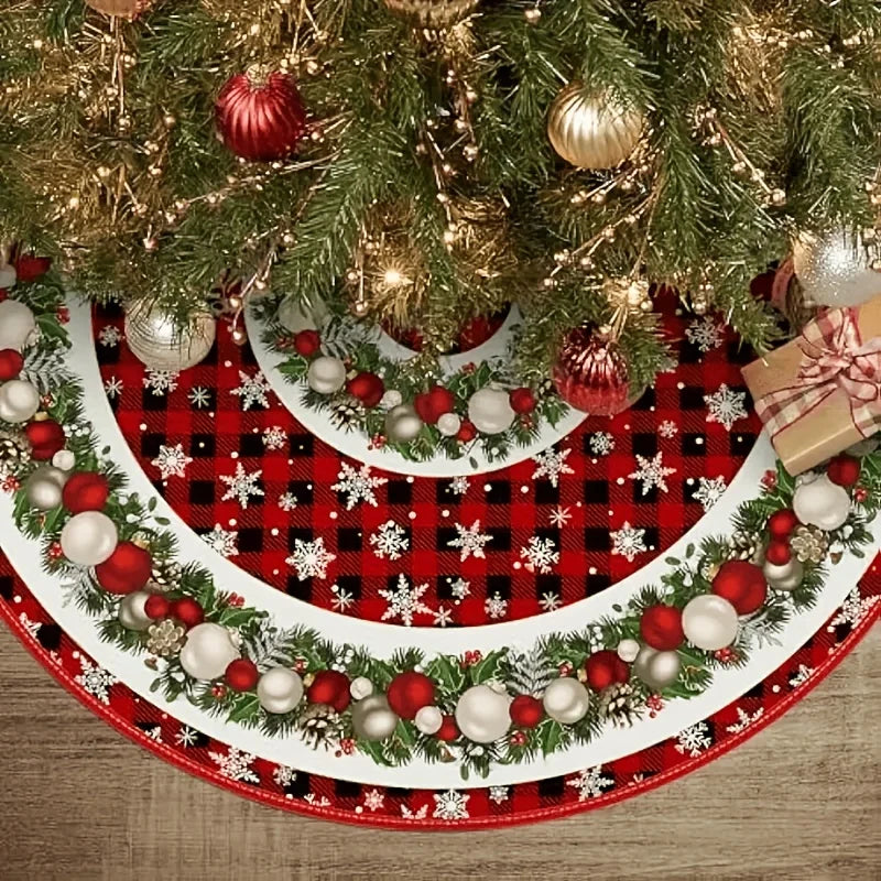 Round Decorative Christmas Tree Skirt