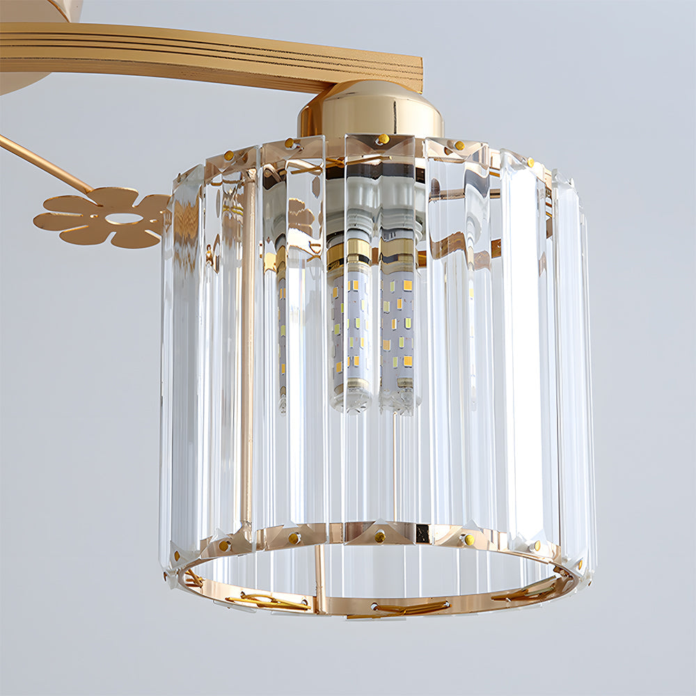 Semi Flush Crystal Ceiling Light for Home Lighting | Nordir