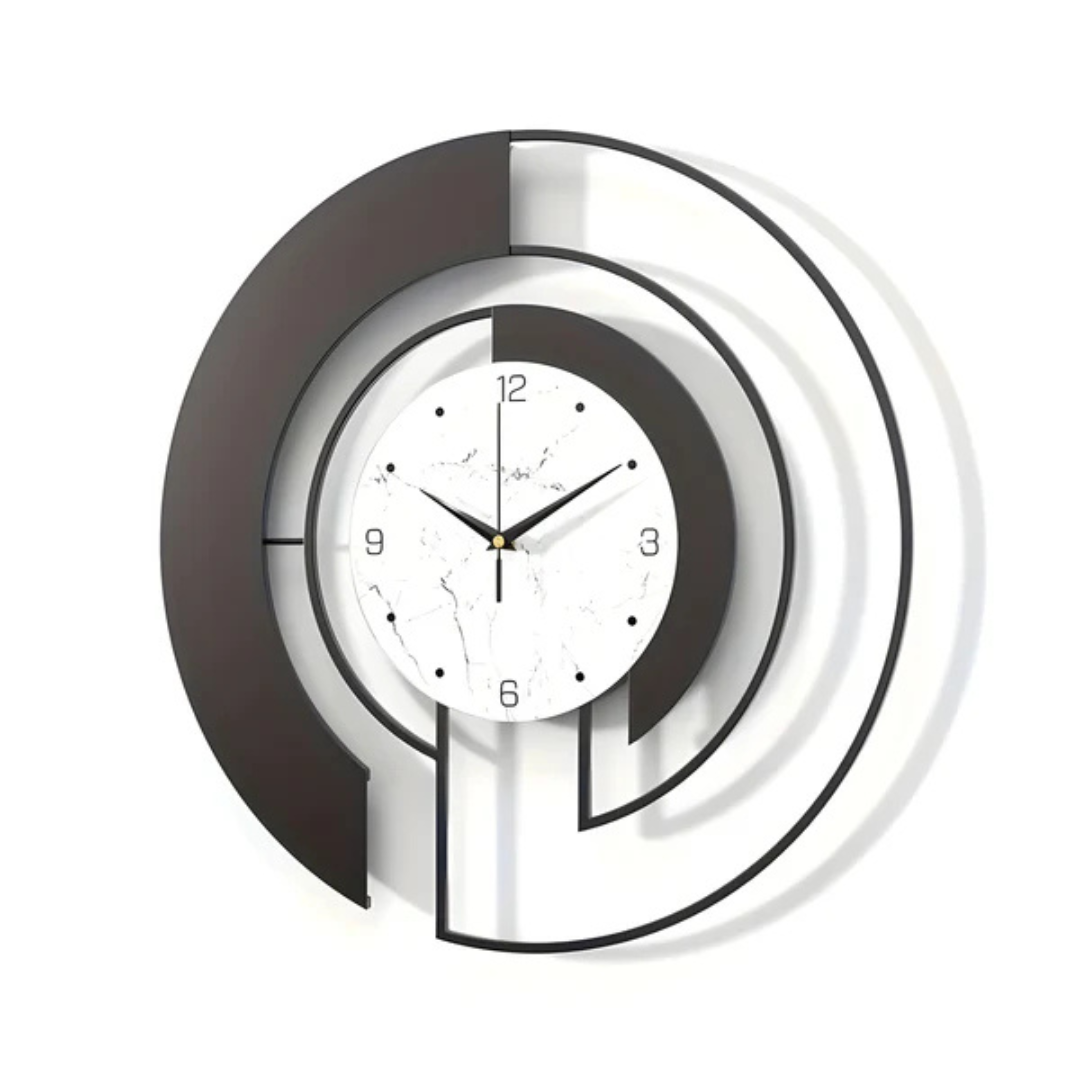 Silent Quartz Minimalist Nordic Metal Wall Clock | Velmont