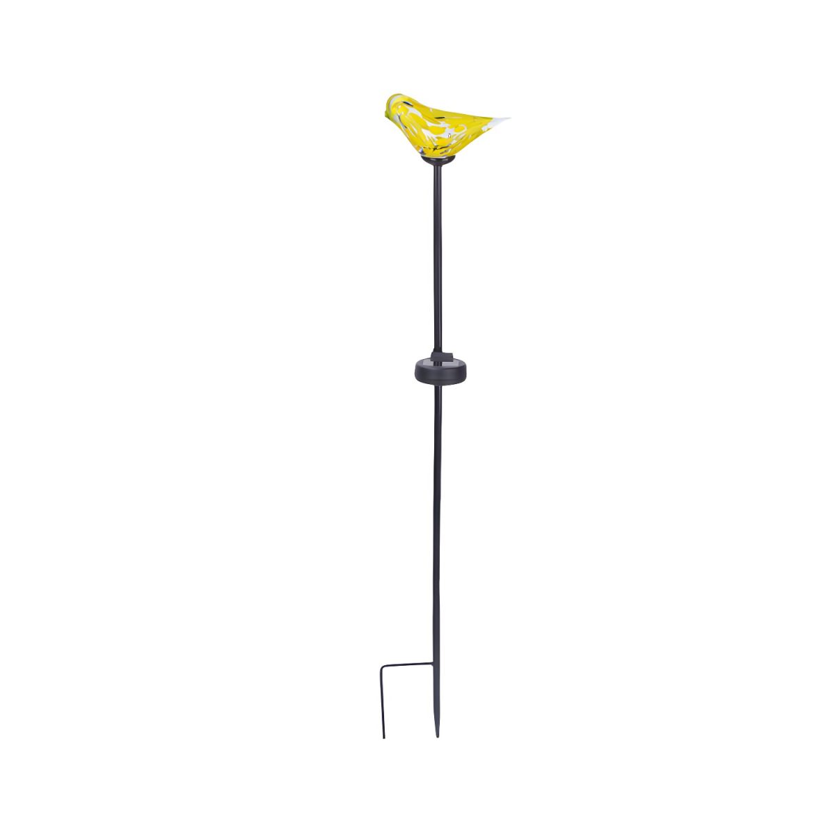 Solar Garden Stake Lamp with Glass Birds Outdoor Light | Florixa