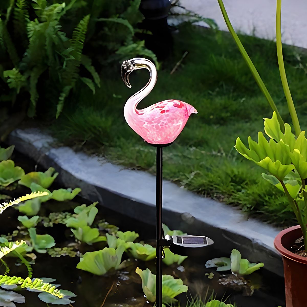 Solar Glass Outdoor Light Waterproof Garden Path Lamp | Lumeraq
