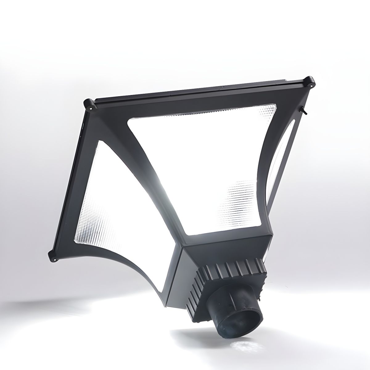 Solar LED Outdoor Post Lantern Aluminium Modern Design | Menvaro