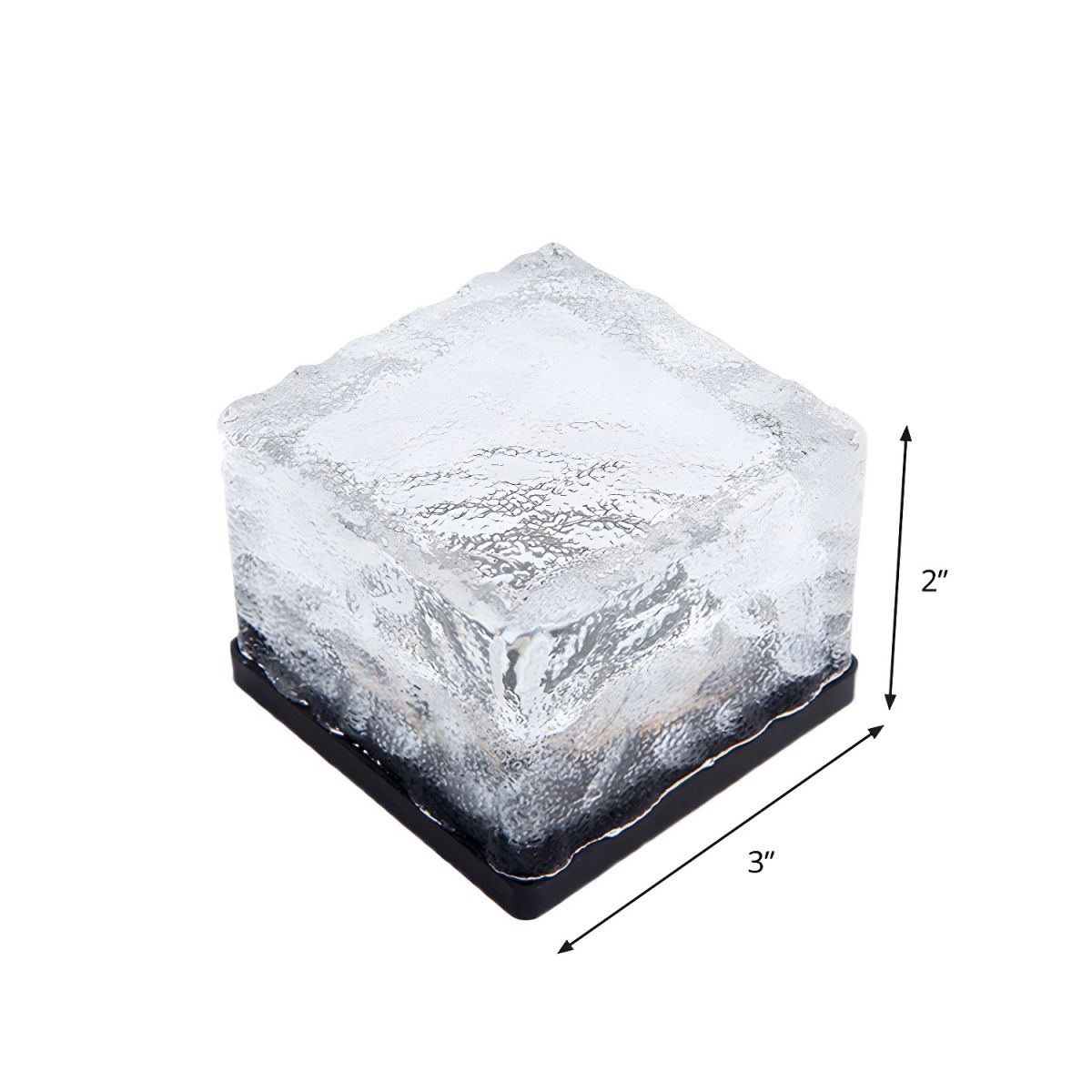 Solar Outdoor Ground Light Clear Glass Garden Lamp | Corlenix