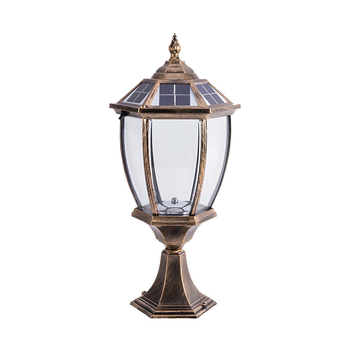 Solar Outdoor Pier LED Light in Classic Design | Nelvaro
