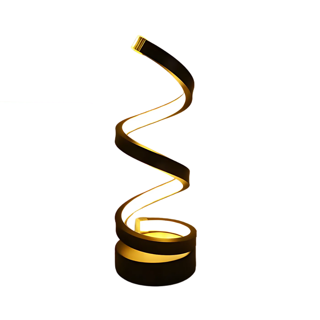Spiral LED Table Lamp with Dimmable 3 Light Modes | Pefure