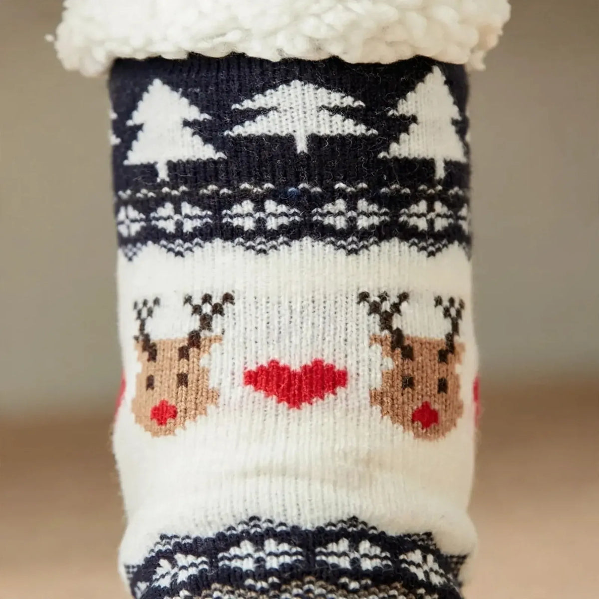 Thick Knit Winter Slipper Socks