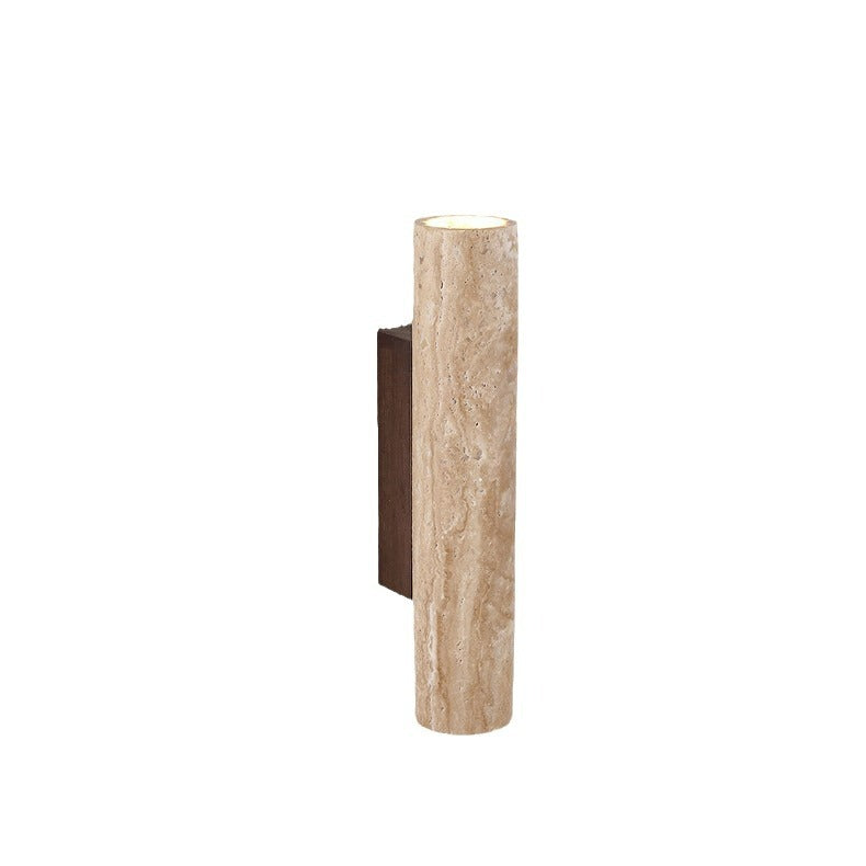 Travertine Stone Japandi Minimalist Style Wall Light | Gelvira