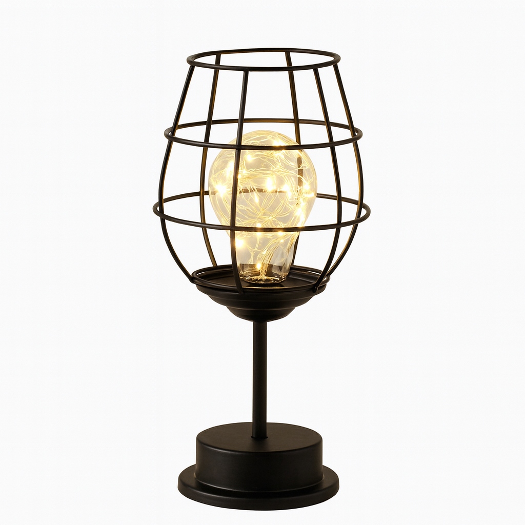 Wireless LED Table Lamp with Modern Steel Finish | Dovixa