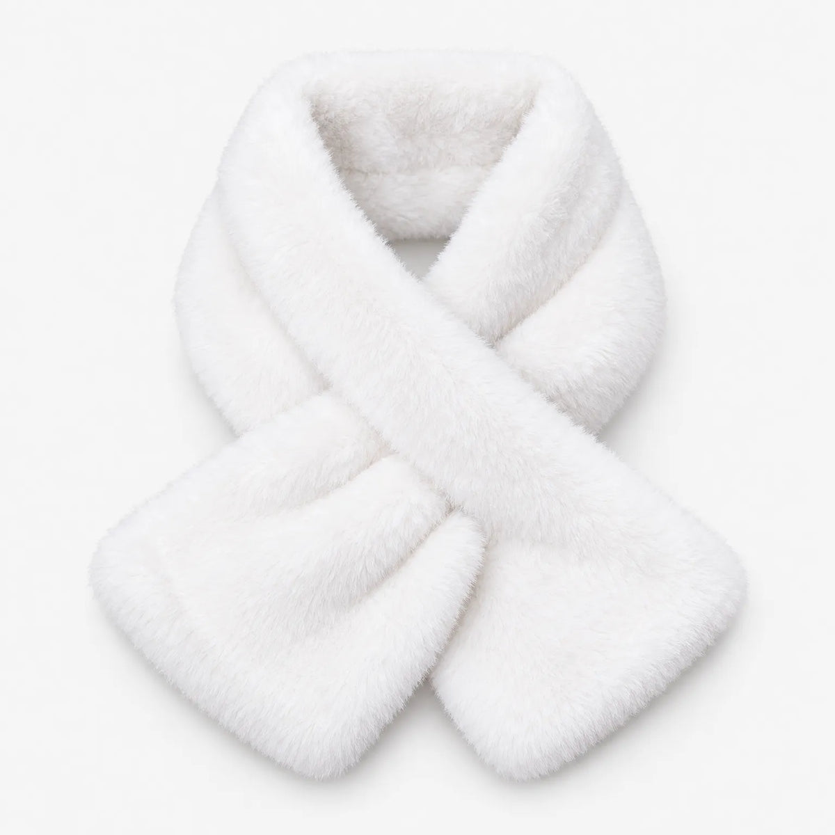 Women's Knit Faux Fur Scarf