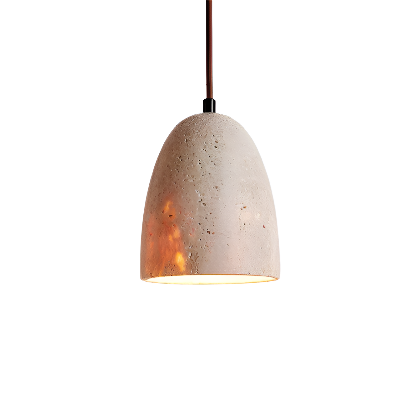 Yellow Travertine Retro Bell Pendant Light | Lareda