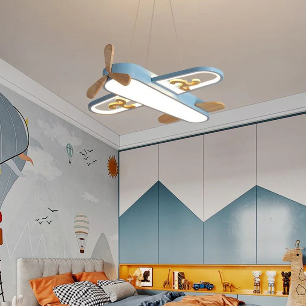 Acrylic Airplane Pendant Light for Kids Bedroom | Evorae