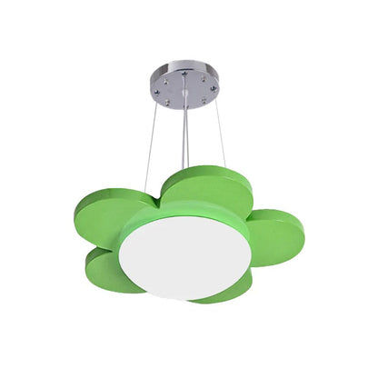 Acrylic LED Pendant Light Kids Room Flower Design | Calora