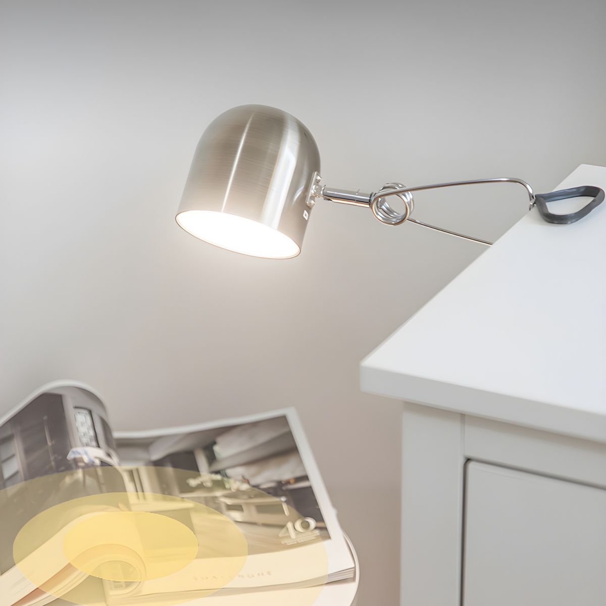 Adjustable Clip Table Lamp Modern Metal Design | Lomirad