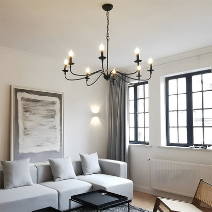 Adjustable Height Modern Iron Chandelier | Welnico