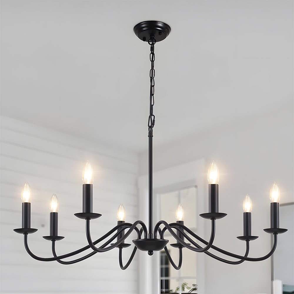 Adjustable Height Modern Iron Chandelier | Welnico