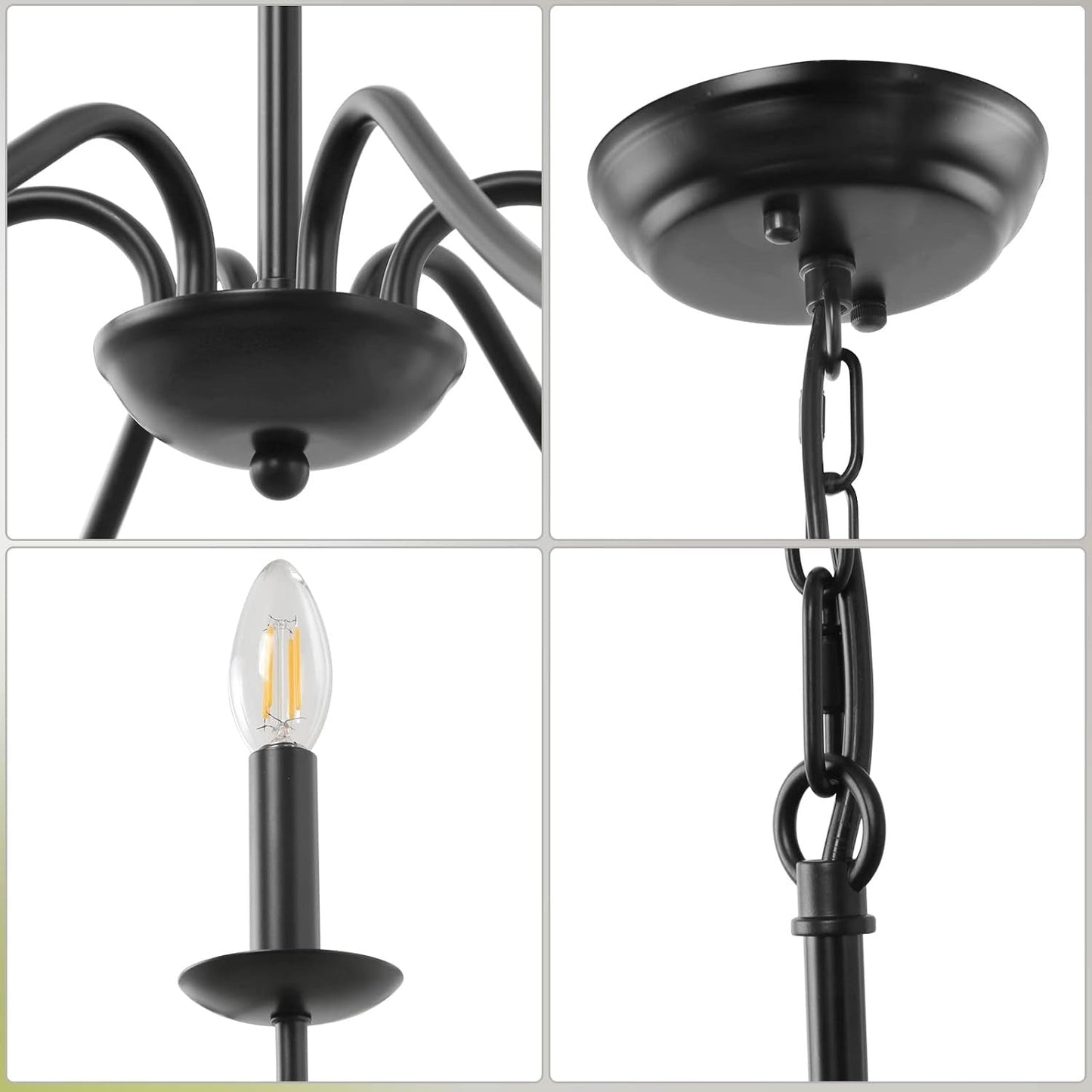Adjustable Height Modern Iron Chandelier | Welnico