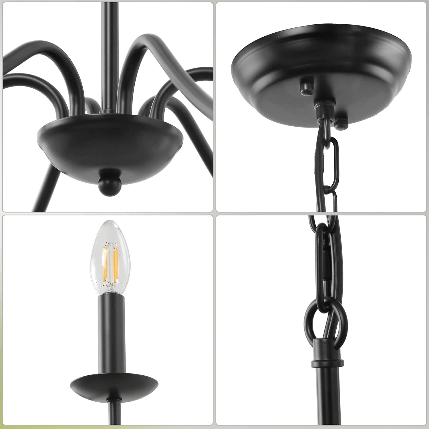 Adjustable Height Modern Iron Chandelier | Welnico