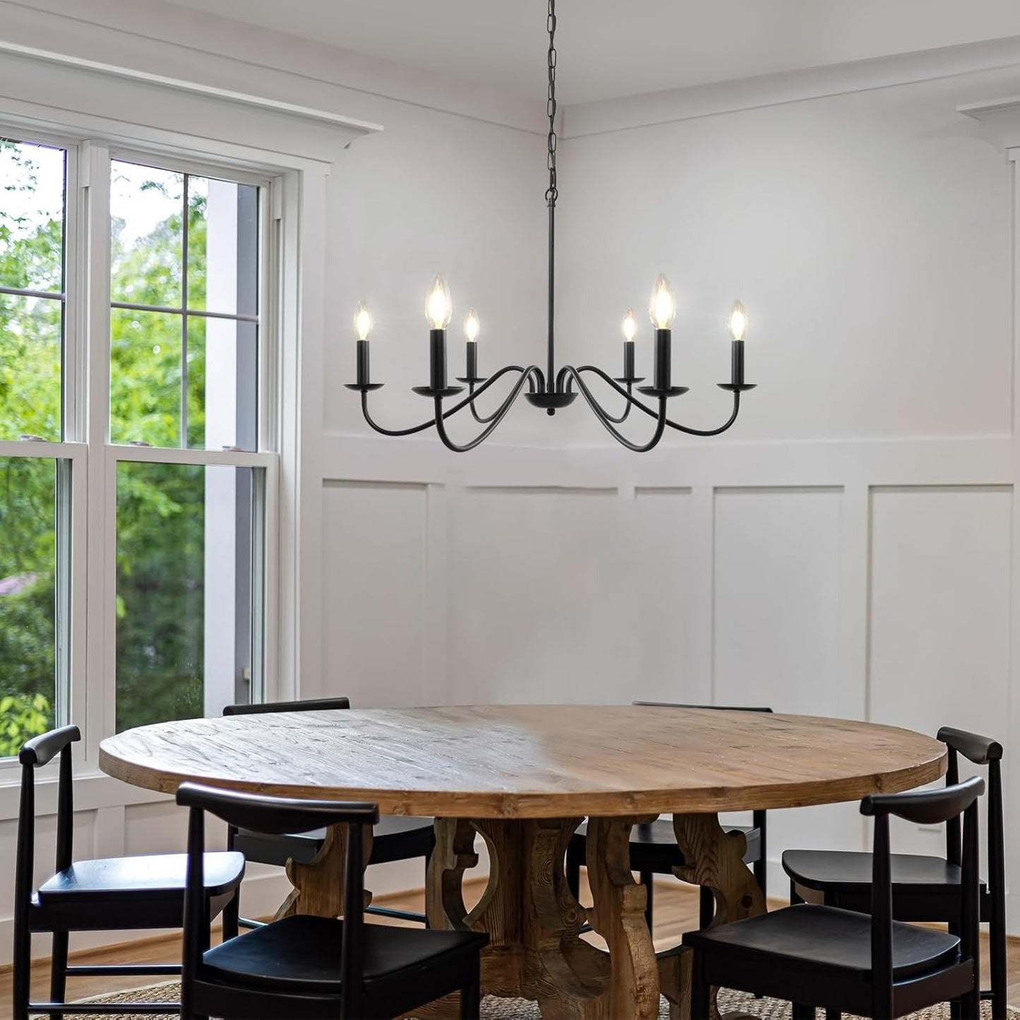 Adjustable Height Modern Iron Chandelier | Welnico