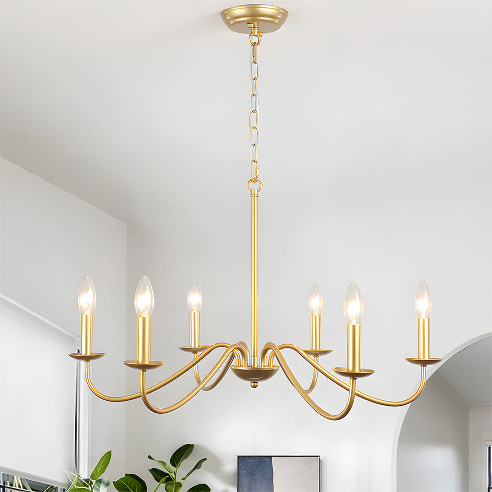 Adjustable Height Modern Iron Chandelier | Welnico