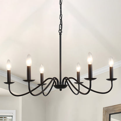 Adjustable Height Modern Iron Chandelier | Welnico