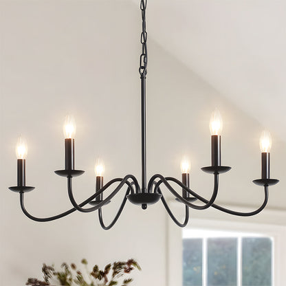 Adjustable Height Modern Iron Chandelier | Welnico