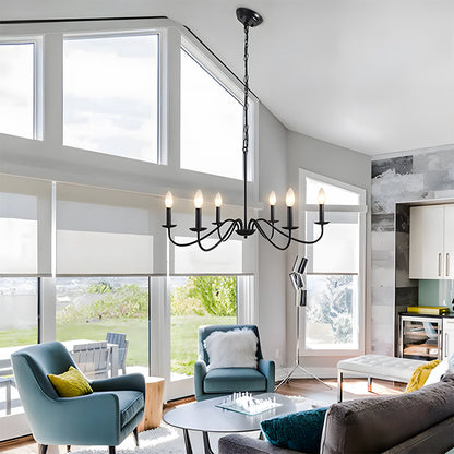 Adjustable Height Modern Iron Chandelier | Welnico