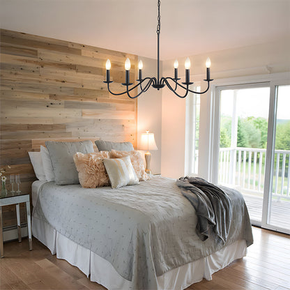 Adjustable Height Modern Iron Chandelier | Welnico