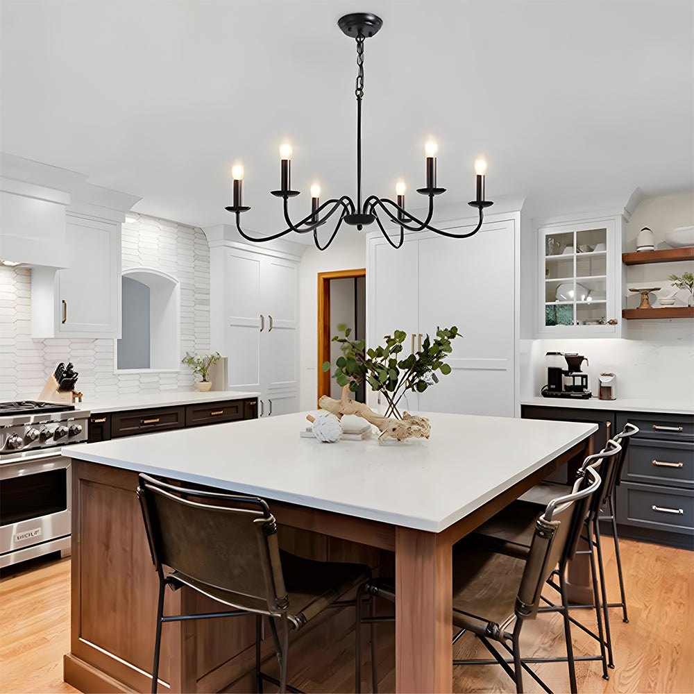Adjustable Height Modern Iron Chandelier | Welnico