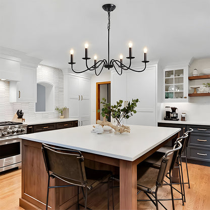 Adjustable Height Modern Iron Chandelier | Welnico