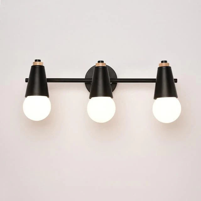 Adjustable Iron Wood Wall Light With Dual Heads | Lumawyn