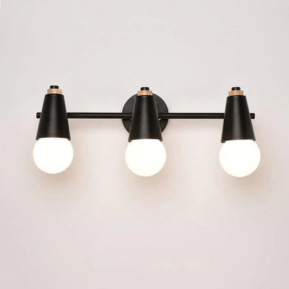 Adjustable Iron Wood Wall Light With Dual Heads | Lumawyn