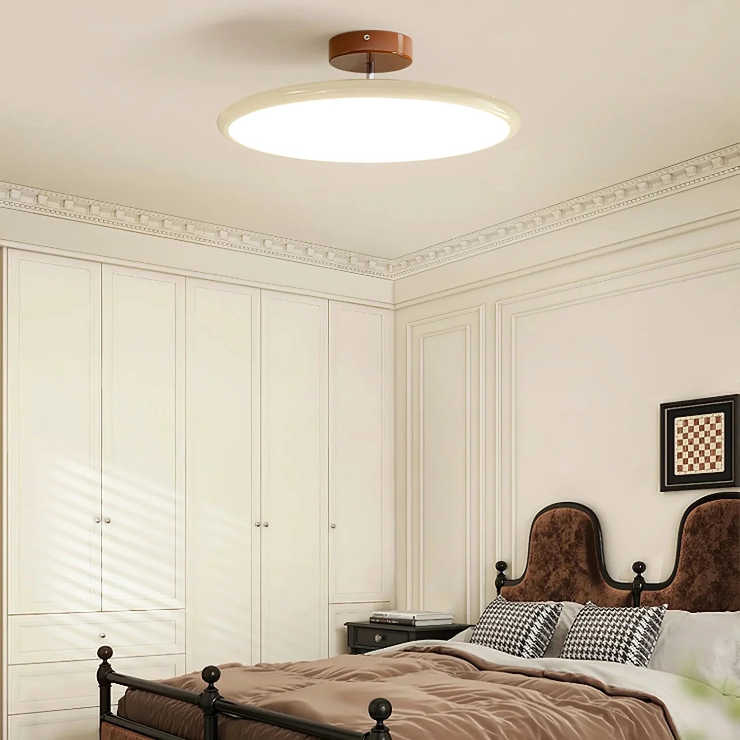 Adjustable LED Ceiling Light with Round Shade | Aurvex