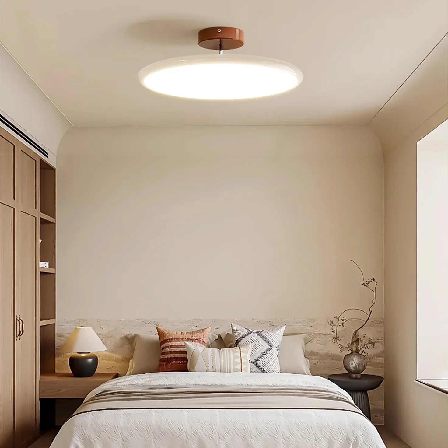 Adjustable LED Ceiling Light with Round Shade | Aurvex