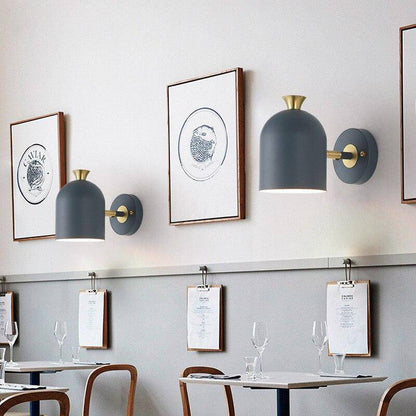 Adjustable Nordic LED Wall Light with Rounded Shade | Lumivre