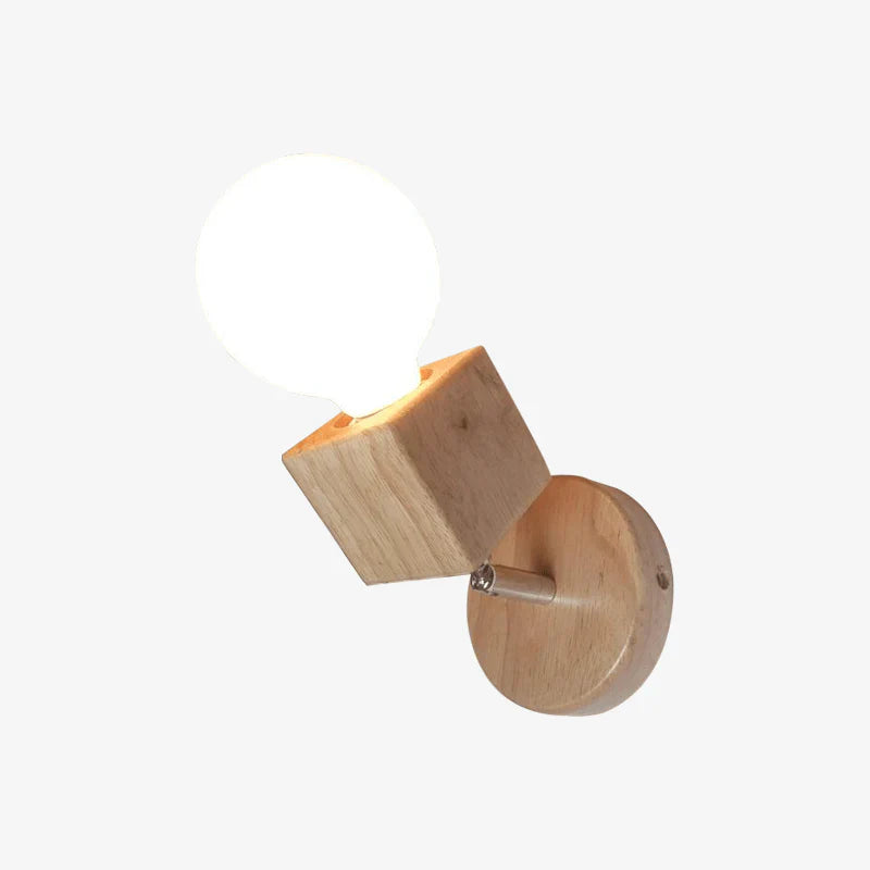 Adjustable Oak Wood Scandinavian Indoor Wall Light | Oaklume