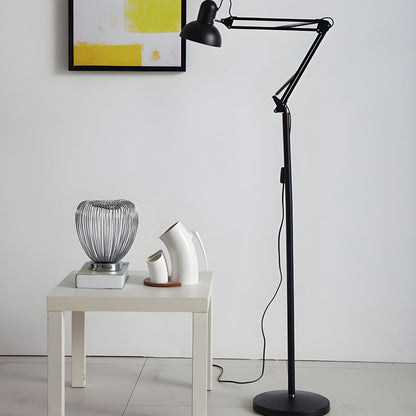 Adjustable Swing Arm Metal Floor Lamp Task Lighting | Cadrien