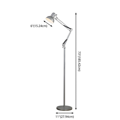 Adjustable Swing Arm Metal Floor Lamp Task Lighting | Cadrien