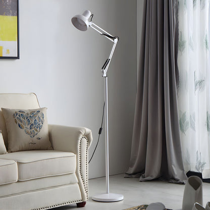 Adjustable Swing Arm Metal Floor Lamp Task Lighting | Cadrien