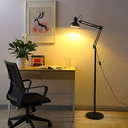 Adjustable Swing Arm Metal Floor Lamp Task Lighting | Cadrien