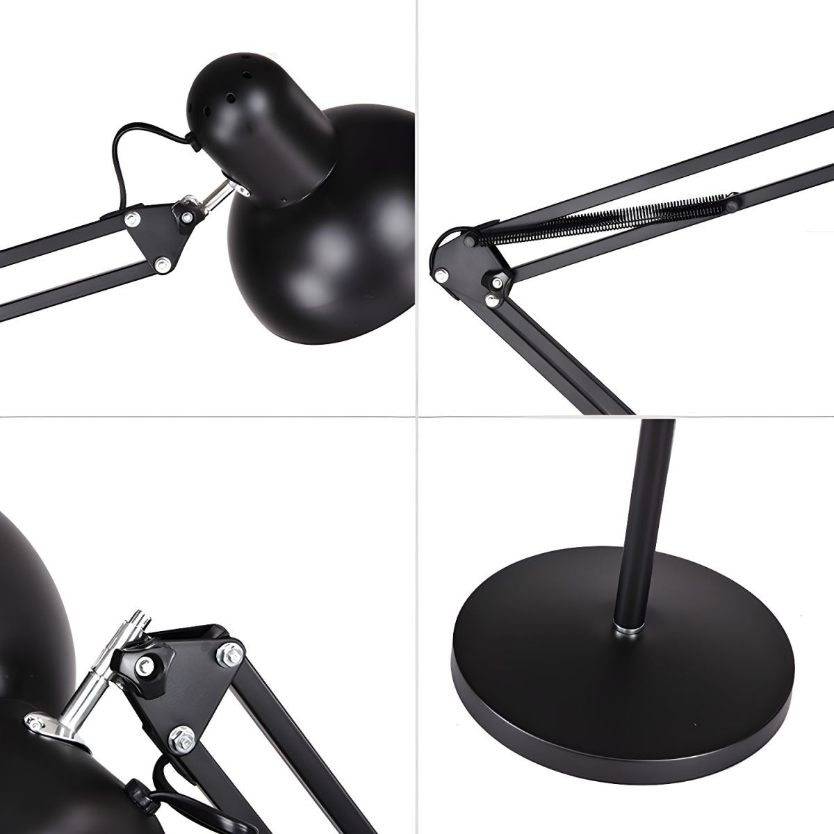 Adjustable Swing Arm Metal Floor Lamp Task Lighting | Cadrien