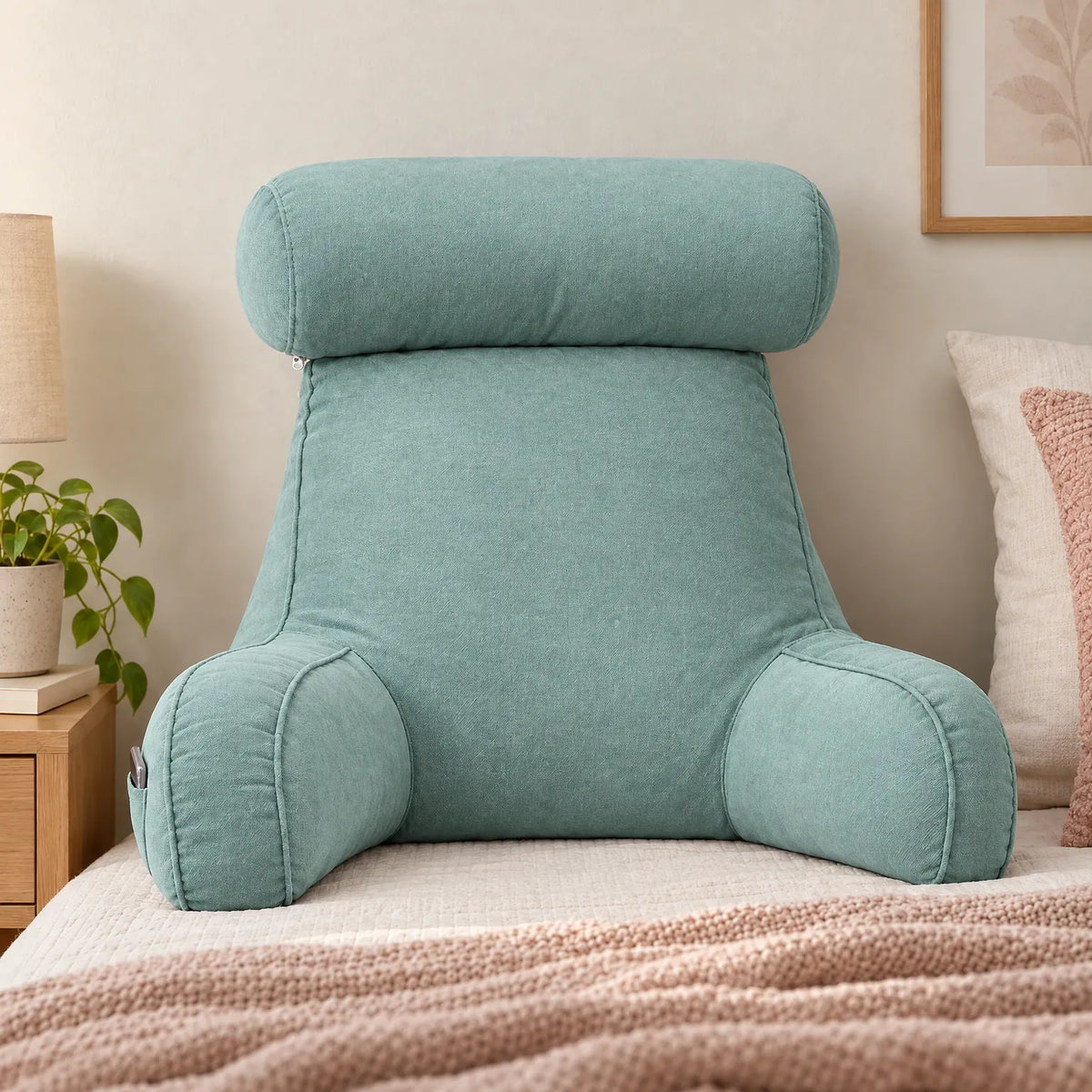Adult Reading Pillow With Arms