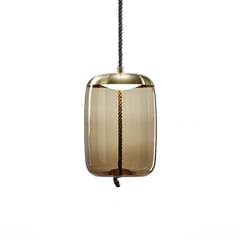 Amber Glass Pendant Light for Dining Room Modern | Valora