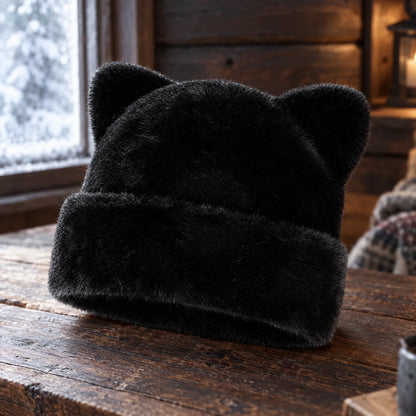 Animal Print Winter Beanie Hat