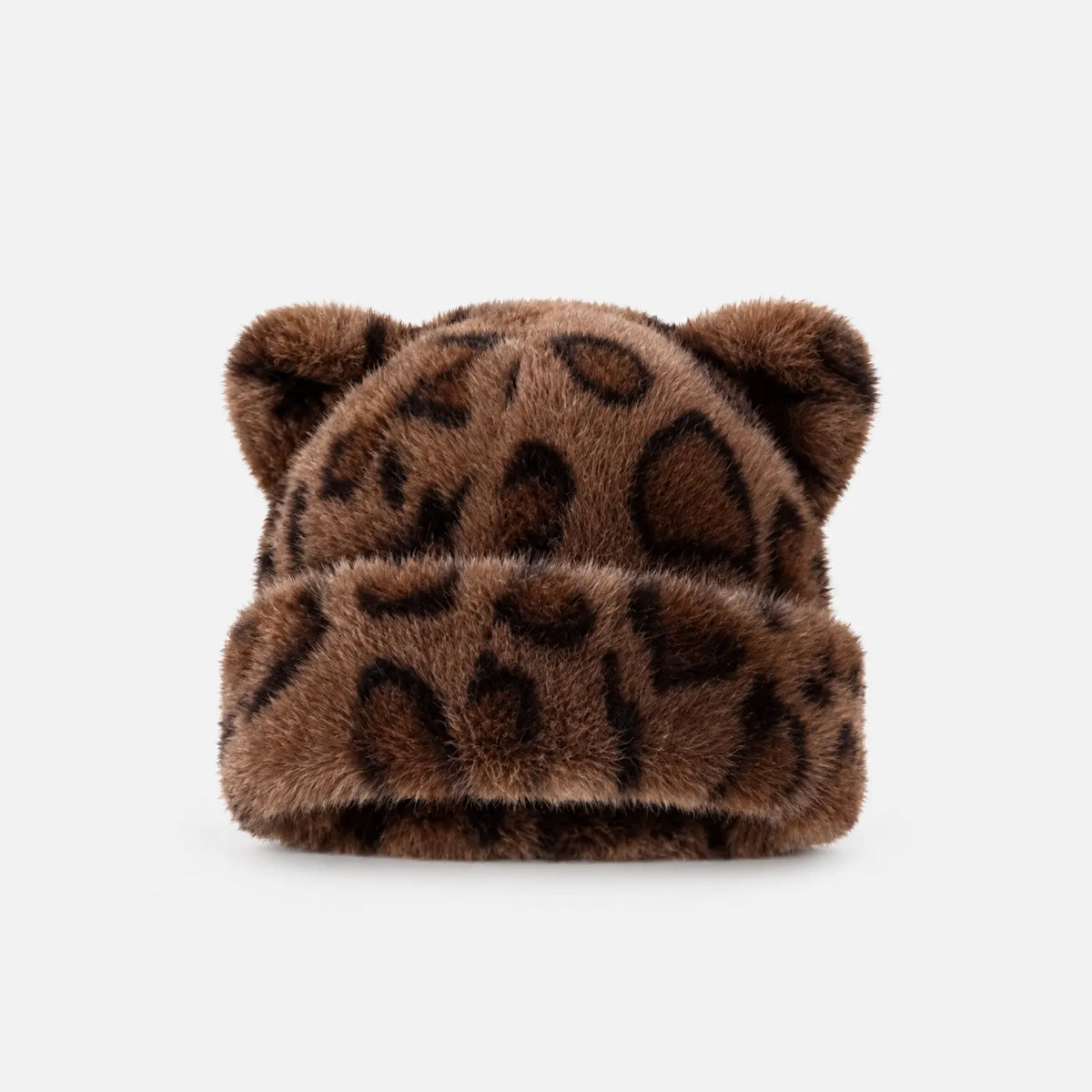 Animal Print Winter Beanie Hat