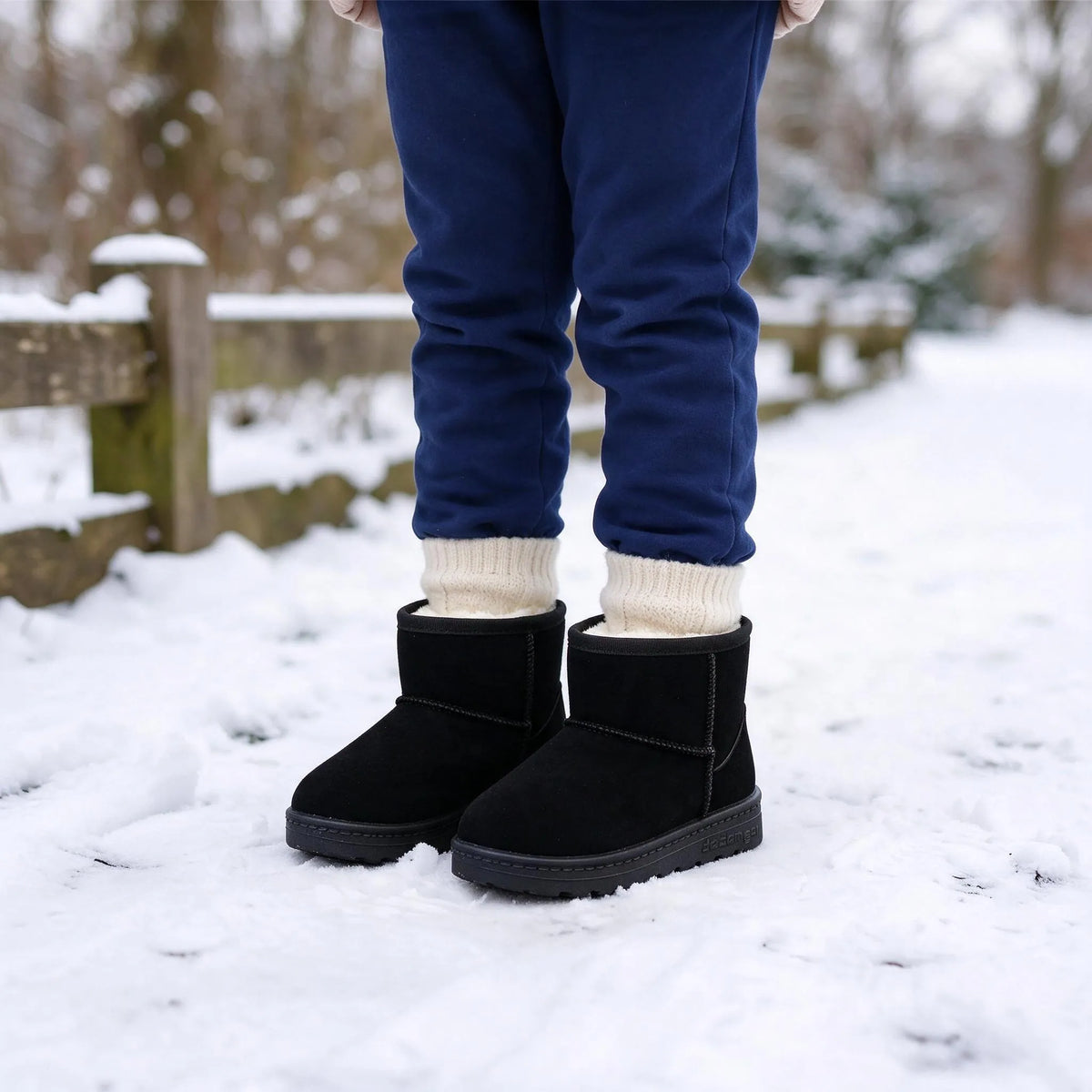 Ankle Height Slip On Winter Boots